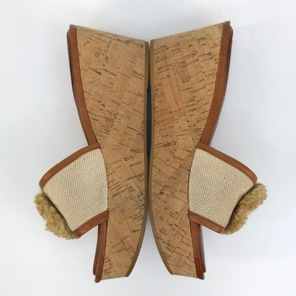 Coach Jazmin Cork Wedge 3” Heels, Size 9 - Picture 3 of 8